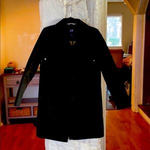 Black Cotton Pea Coat
